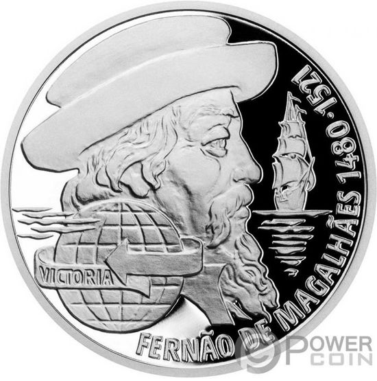 Монета «Фердинанд Магеллан» («FERDINAND MAGELLAN») Ниуэ 2020