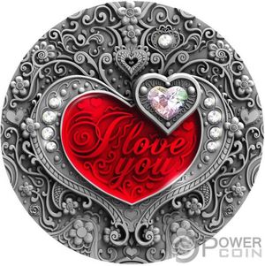 Монета «Я тебя люблю» («I LOVE YOU») Ниуэ 2020