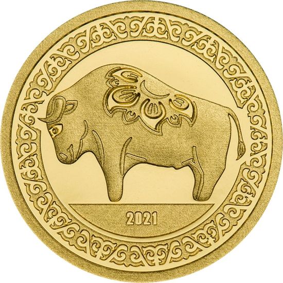 Монеты "Год быка" Монголия 2021