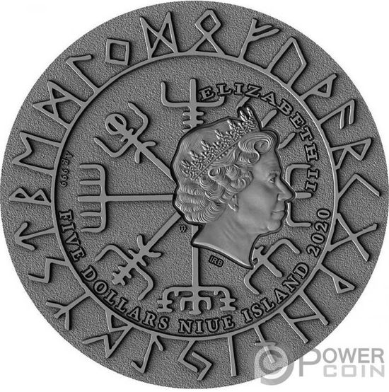 Монета «Эрик Кровавая Секира» («ERIC BLOODAXE») Ниуэ 2020
