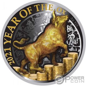 Монеты «Год быка» Ниуэ 2021