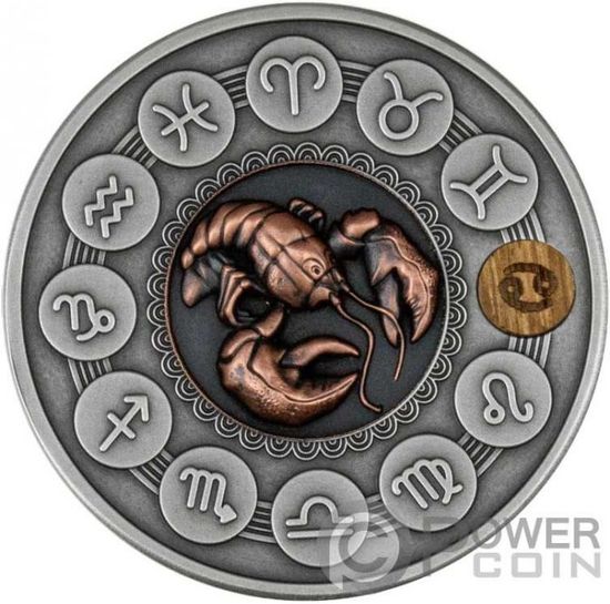 Монеты «Рак» и «Лев» Ниуэ 2020
