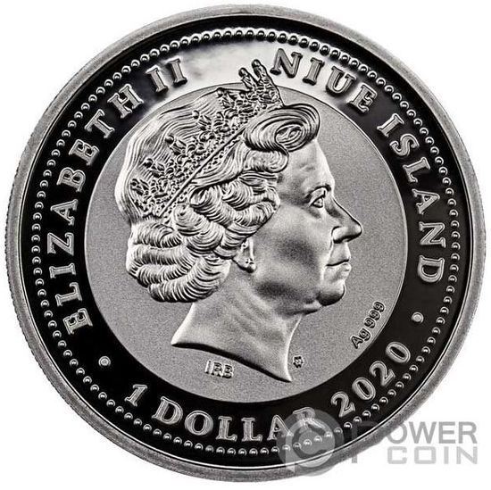 Монета «Яшма скарабей» (SAPPHIRE SCARABAEUS) Ниуэ 2020
