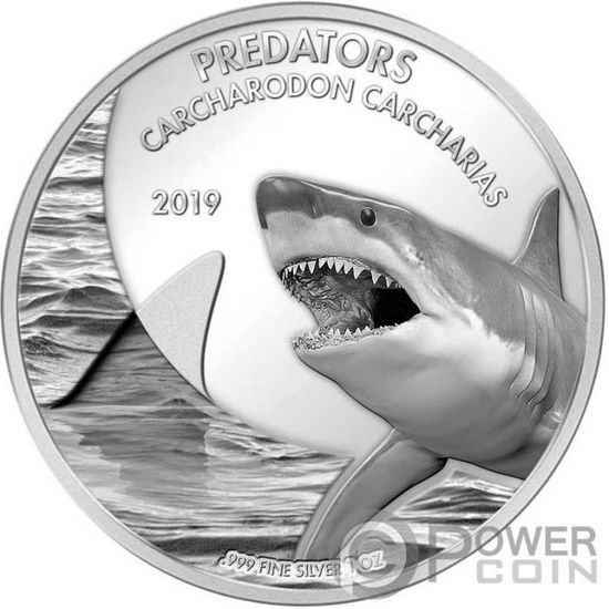 Монеты «Акула» («Shark») и «Медведь» («Bear») Конго 2020
