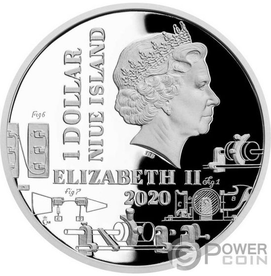Монета «Альфред Нобель» («ALFRED NOBEL») Ниуэ 2020