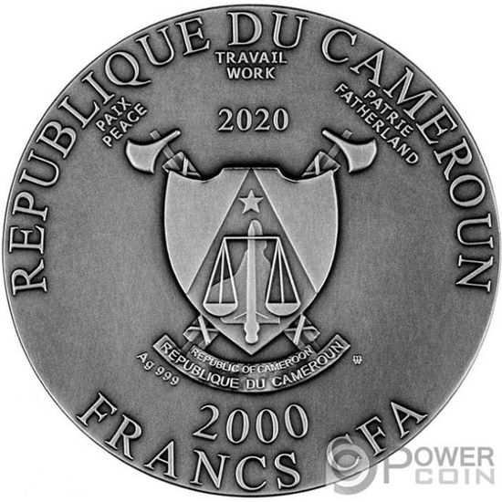 Монета «Махакали» («MAHAKALA») Камерун 2020
