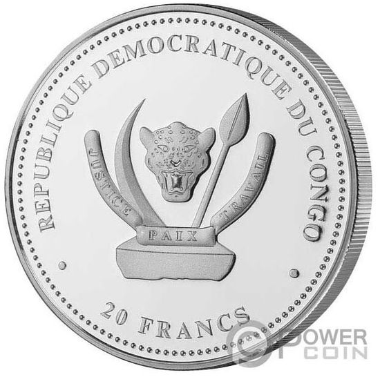 Монета «Пантера» («PANTHERA TIGRIS») Конго 2020