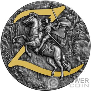 Монета «Зорро» («ZORRO») Ниуэ 2021