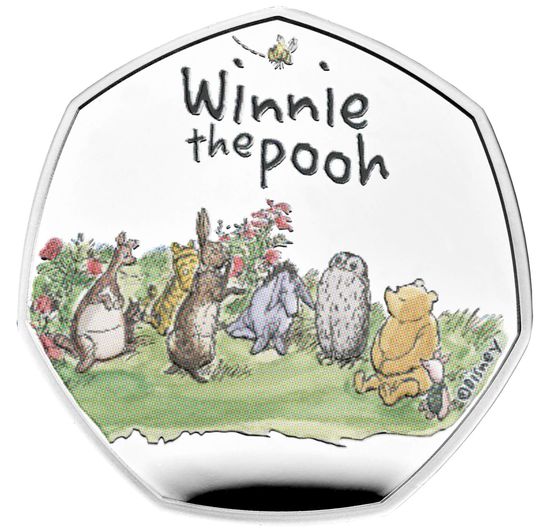 Монеты серии «Винни Пух и друзья» («Winnie the Pooh & Friends») Великобритания 2021