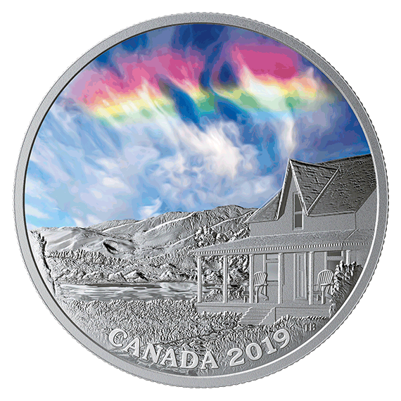 Монета «Огненная радуга» («Fire Rainbow») Канада 2019