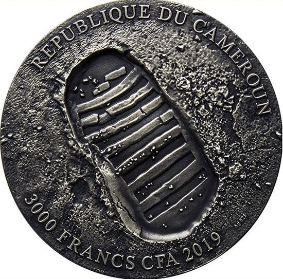 Монета «Аполлон 11» Камерун 2019