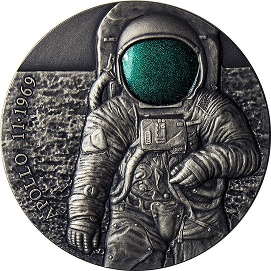 Монета «Аполлон 11» Камерун 2019