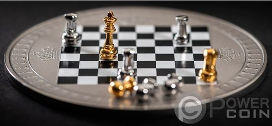 Монета «Шахматная доска» Ниуэ 2019