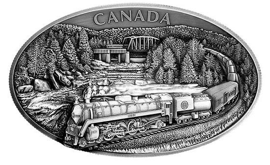 Монета "100-летие CN Rail" ("100th Anniversary of CN Rail") Канада 2019