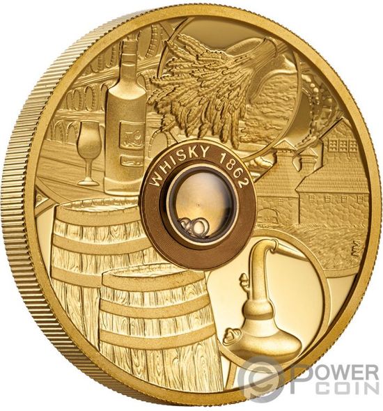 Монета "Виски" «Whisky» Тувалу 2018