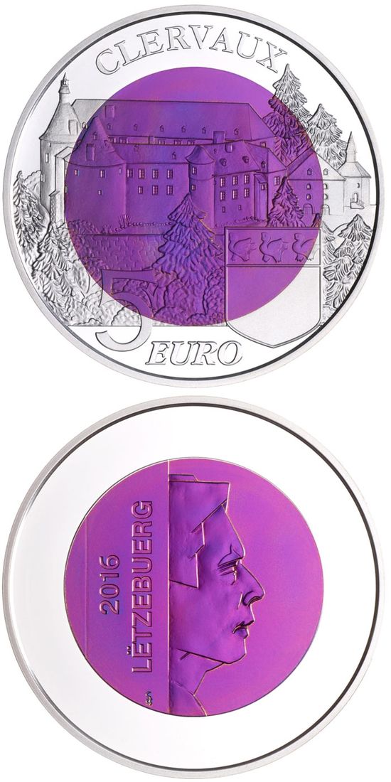 Серия монет «Замки Люксембурга» («Burgen Luxemburgs») Люксембург 2016-2019