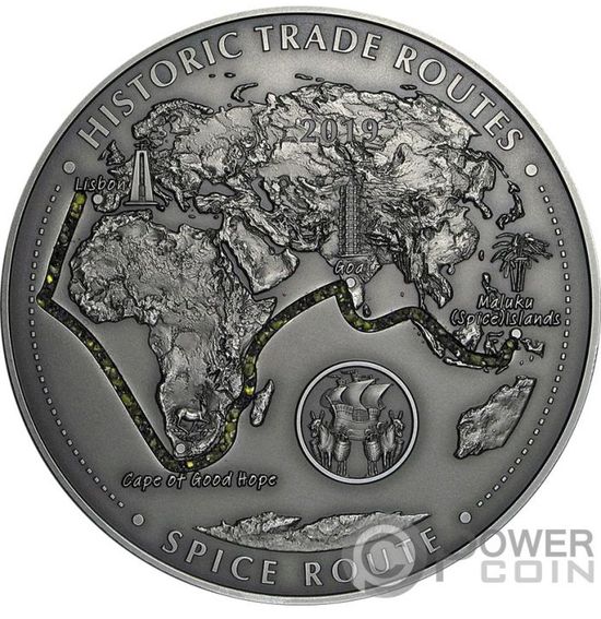 Серия монет «Исторические торговые пути» («Historic Trade Routes») Камерун