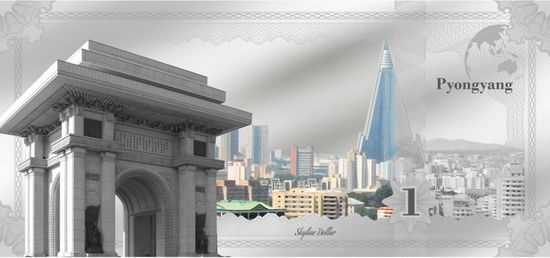 Серия монет-банкнот «Skyline Dollars» Острова Кука