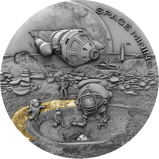 Серия монет "Добыча в космосе" («Space Mining») Ниуэ