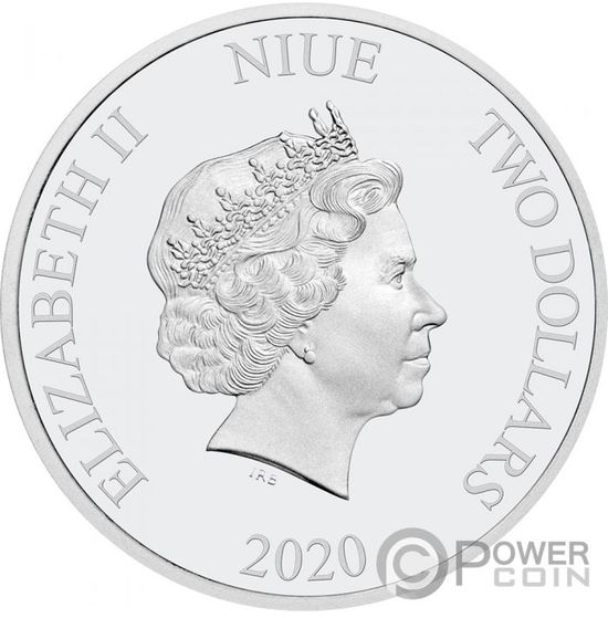Монета "Год Крысы" Ниуэ 2020