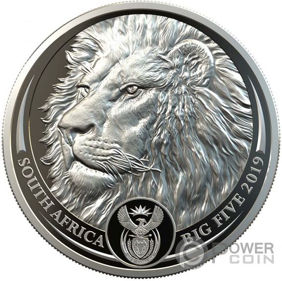 Монета "Лев" Южная Африка 2019