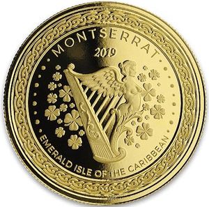 Монета «Изумрудный остров Карибского моря» («Emerald Isle of the Caribbean») Монсеррат 2019