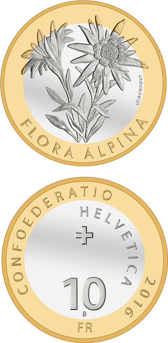 Биметаллические монеты Швейцарии 2016-2019