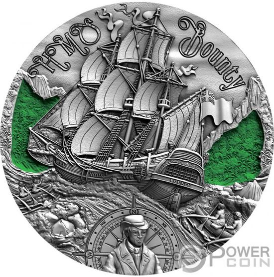 Монета «HMS BOUNTY» Камерун 2019