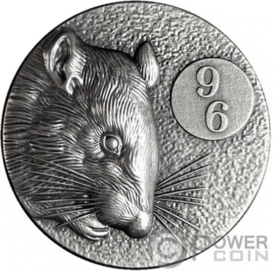 Монета «Крыса» («Rat») Ниуэ 2020