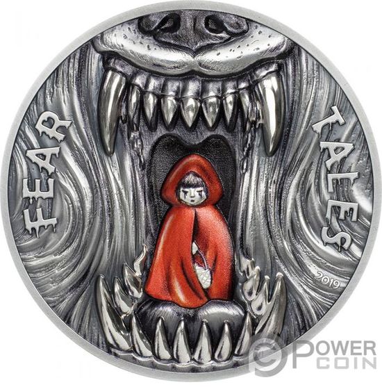 Монета «Красная шапочка» («LITTLE RED RIDING HOOD») Палау 2019