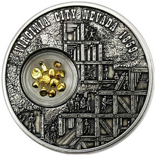 Монета «Невада. Город Вирджиния 1859» США 2019