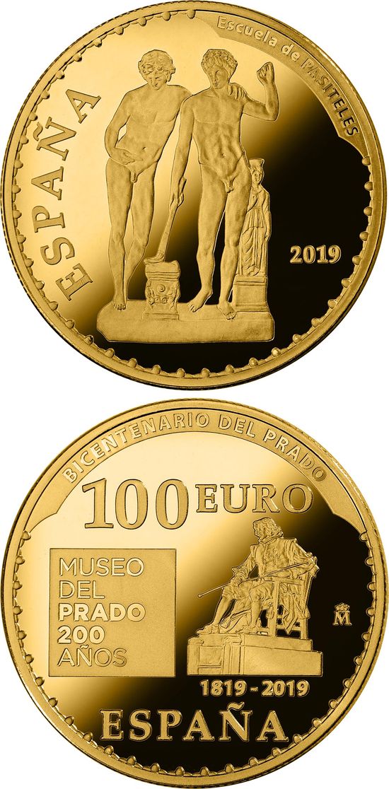 Серия монет «Двухсотлетие Музея Прадо» («BICENTENARIO DEL PRADO») Испания 2019