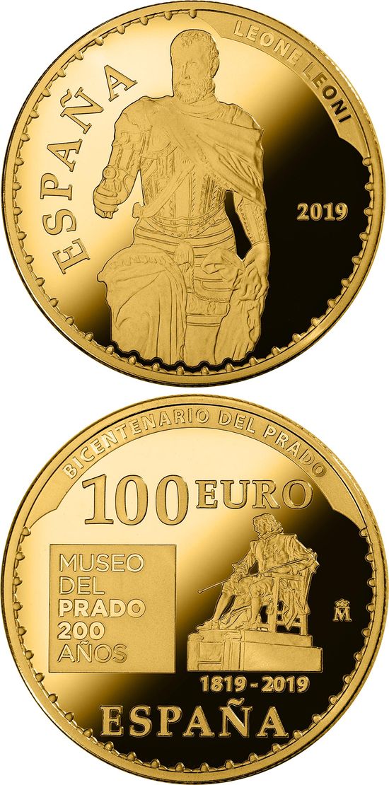 Серия монет «Двухсотлетие Музея Прадо» («BICENTENARIO DEL PRADO») Испания 2019
