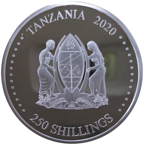 Монета "Год мыши" Танзания 2020