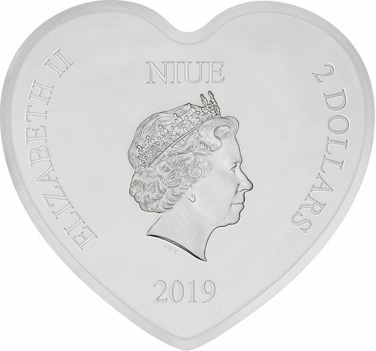 Монета «Поцелуй Микки и Минни» Ниуэ 2019