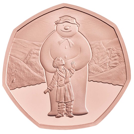 Монеты «Снеговик» Великобритания 2019