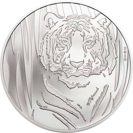 Монета "Тигр" Монголия 2019