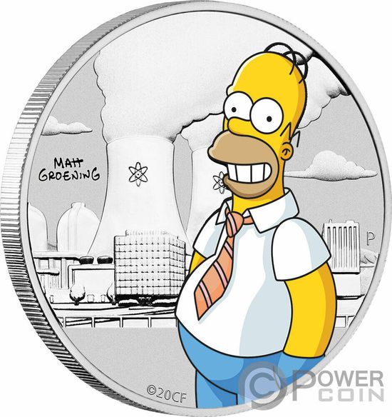 Монета «Гомер» Тувалу 2020