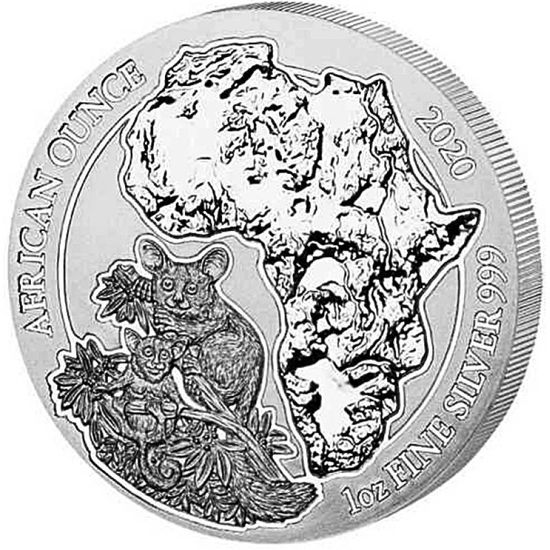 Монета «Калаго» («Galago») Руанда 2020