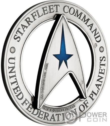 Монеты «Командование звездного флота» («STARFLEET COMMAND») Тувалу 2019