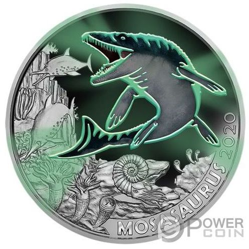 Монета «Мозазавр» («MOSASAURUS») Австрия 2020