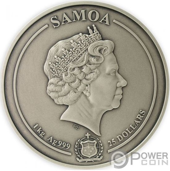 Монета «Сидячий бык» («SITTING BULL») Самоа 2020