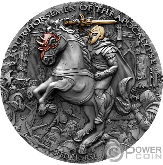 Монета «Черный конь» («BLACK HORSE») Ниуэ 2020