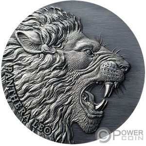 Монета «Лев-пантера» («Panthera Lion») Камерун 2020
