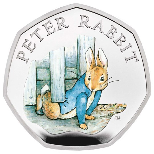 Монеты «Кролик Питер» («Peter Rabbit») Великобритания 2020