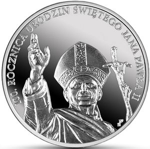 Монеты «100 дня рождения Святого Иоанна Павла 2» Польша 2020