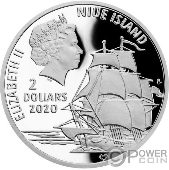 Монета «Фердинанд Магеллан» («FERDINAND MAGELLAN») Ниуэ 2020