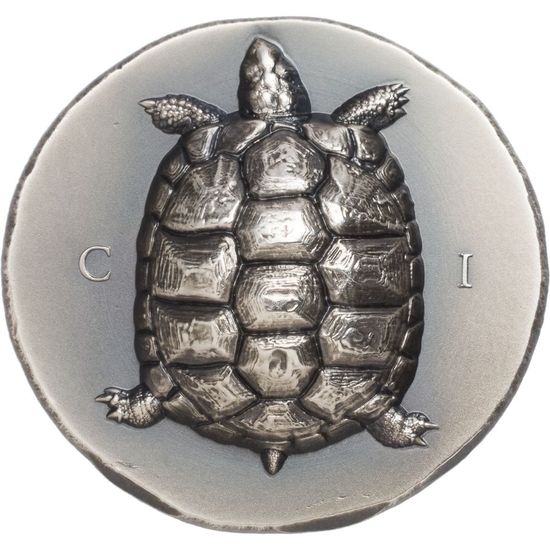 Монета «Черепаха» («Tortoise») Острова Кука 2020