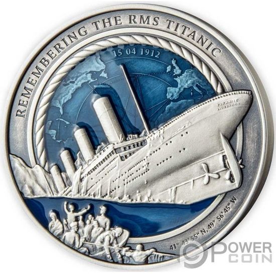 Монета «Помним Титаник» («Remembering The RMS Titanic») Соломоновы Острова 2020