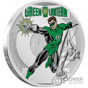 Монета «Зеленый фонарь» («Green Lantern») Ниуэ 2020